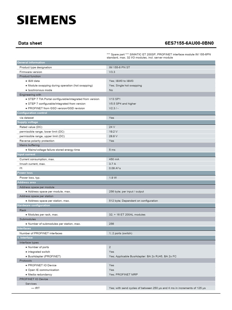 6ES71556AU000BN0 Datasheet en | PDF | Computer Engineering | Computing