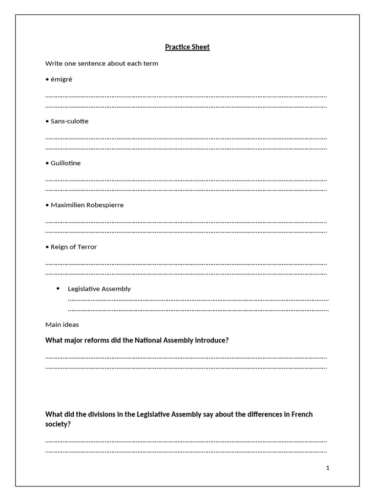 Lesson 2, Practice Sheet | PDF | Foreign Language Studies