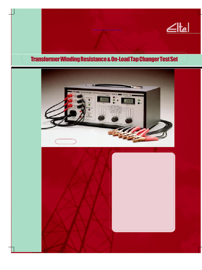 TWRM-10 Transformer Resistance Meter | PDF | Transformer | Electrical ...