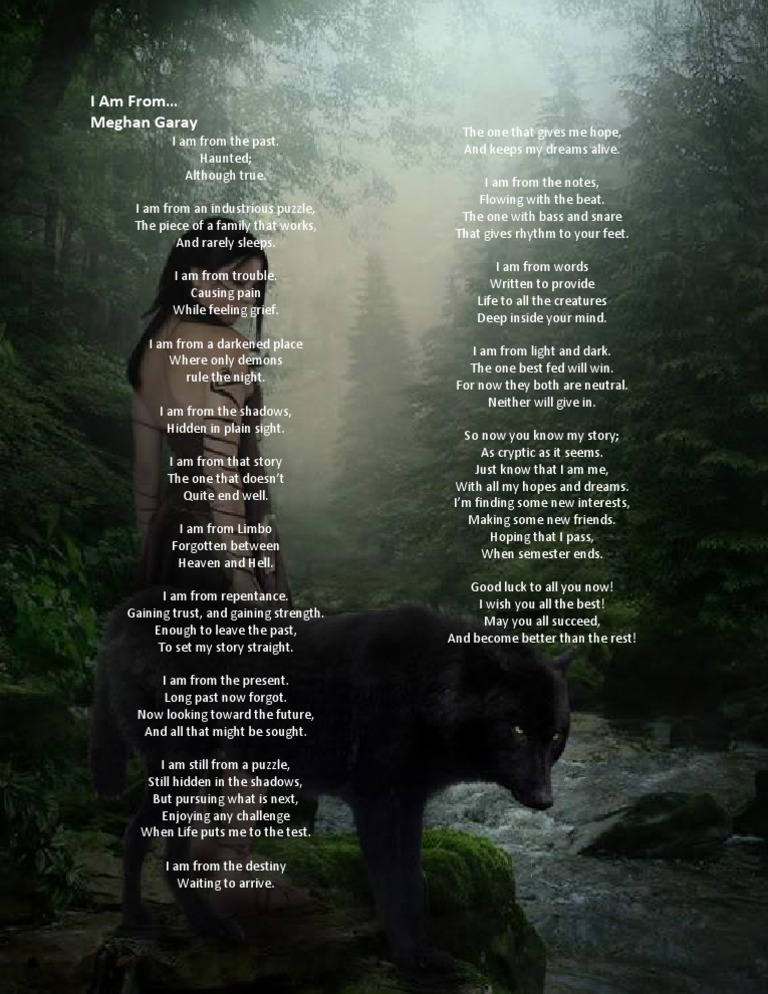 I Am From | PDF | Self-Improvement | Poetry