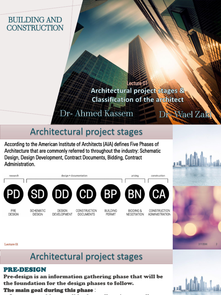 Architectural Project Stages Overview | PDF | Engineering