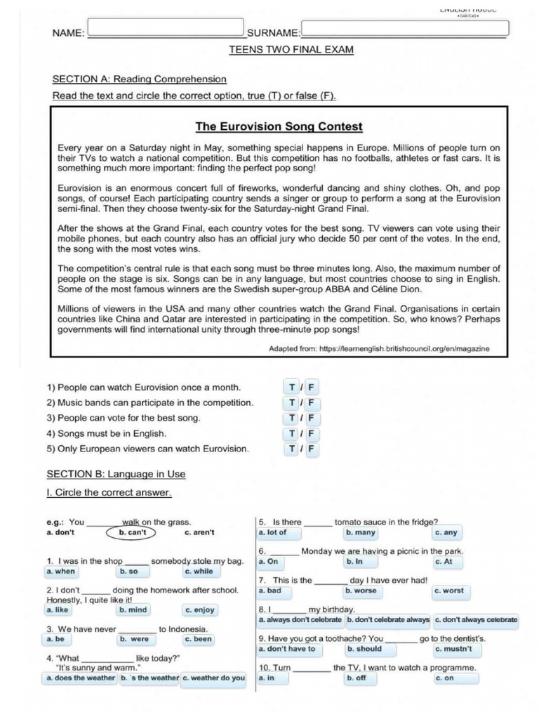 Modelo Examen Aaci Final t2 | PDF