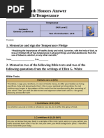 Temperance Answer Key | PDF
