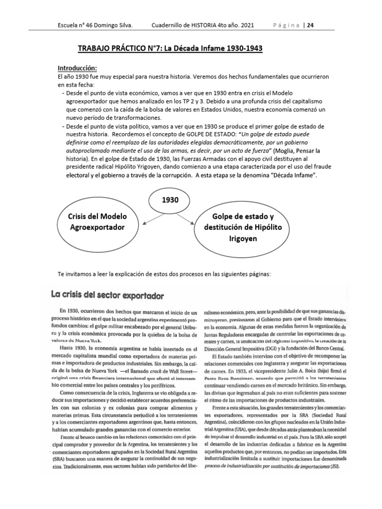 Tema 1 - Década Infame | PDF | Política | Historia