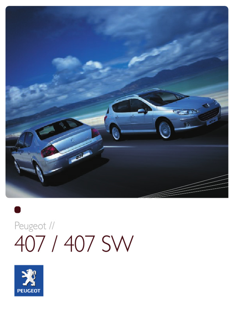 Peugeot 407: Style, Comfort, Innovation | PDF