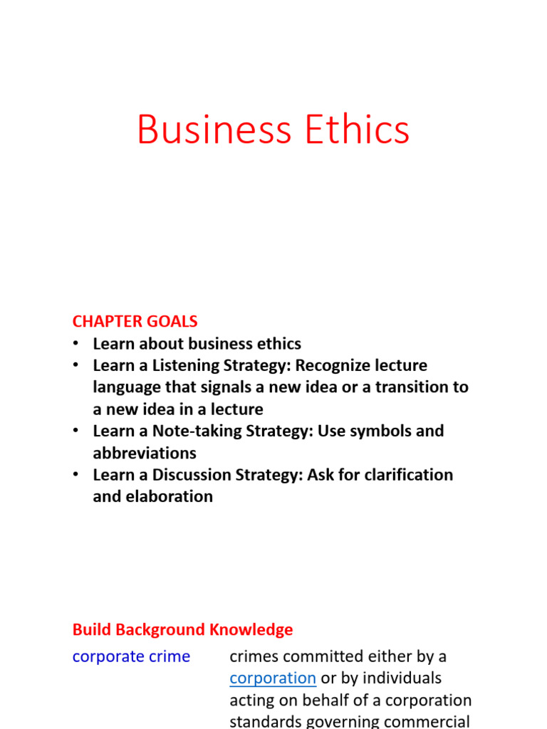 Business Ethics 1 | PDF | Business Ethics | Human Communication