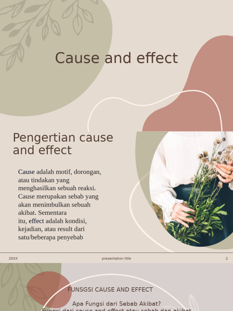 Pengertian dan Fungsi Sebab Akibat | PDF | Seni & Disiplin Bahasa