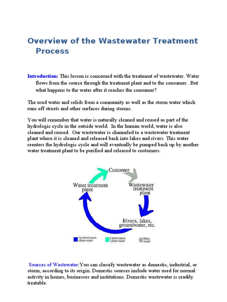 Overview of The Biological Treatment | PDF | Sewage Treatment | Wastewater