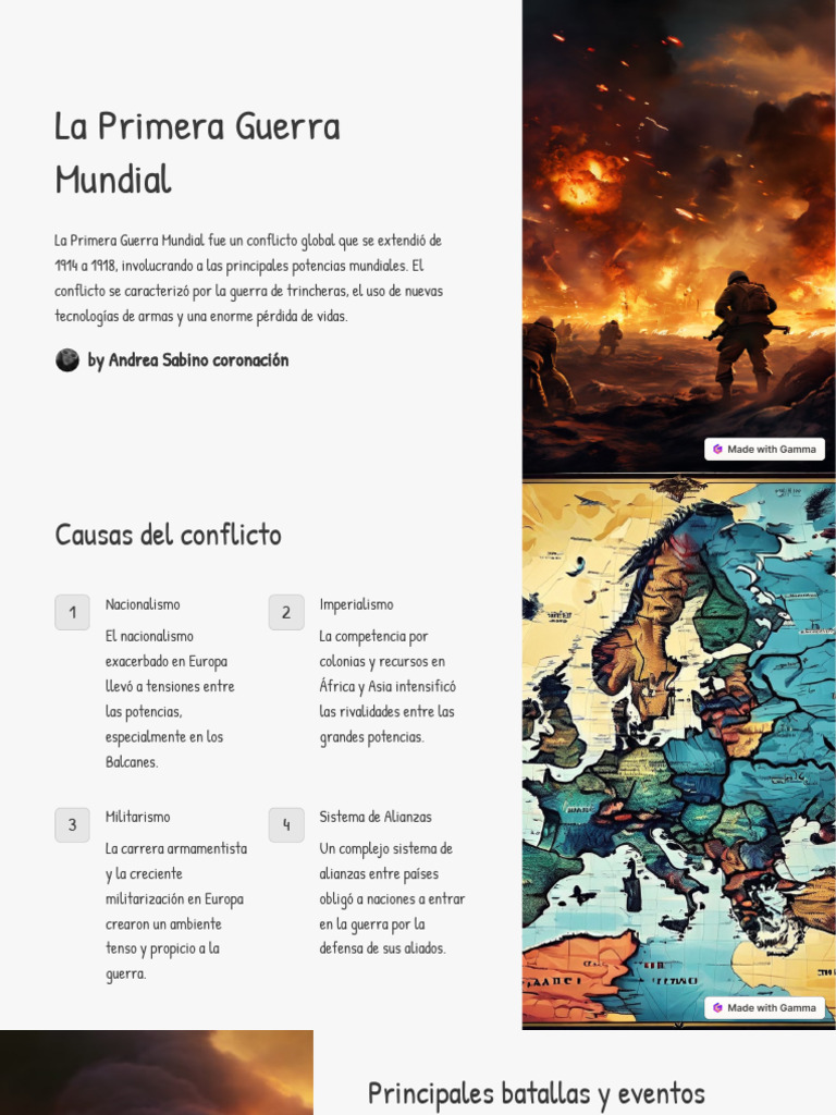 Causas y Consecuencias de la WWI | PDF | Primera Guerra Mundial ...