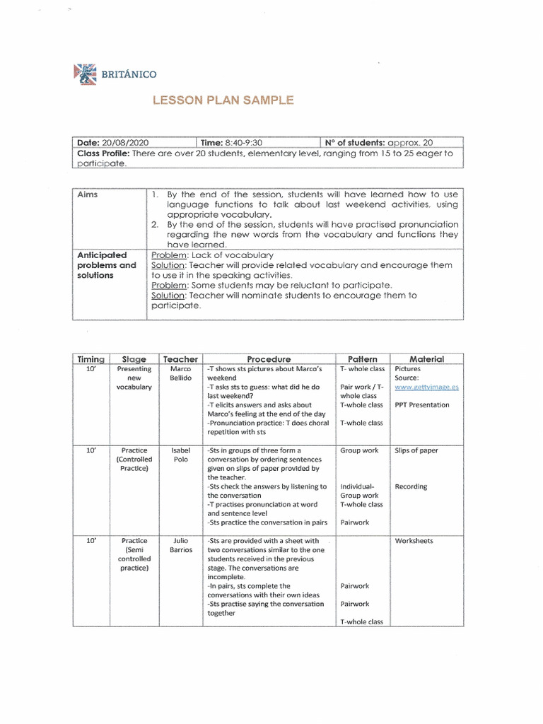 ELT4 LP Sample | PDF
