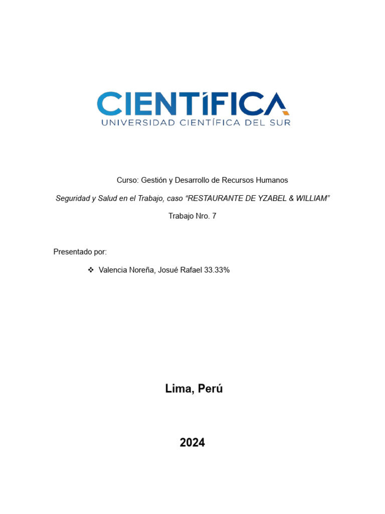 Seguridad y Salud en El Trabajo | PDF | Seguridad y salud ocupacional ...