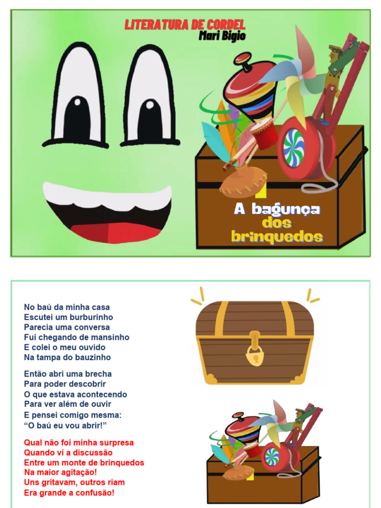 A Bagunça dos Brinquedos em Cordel | PDF