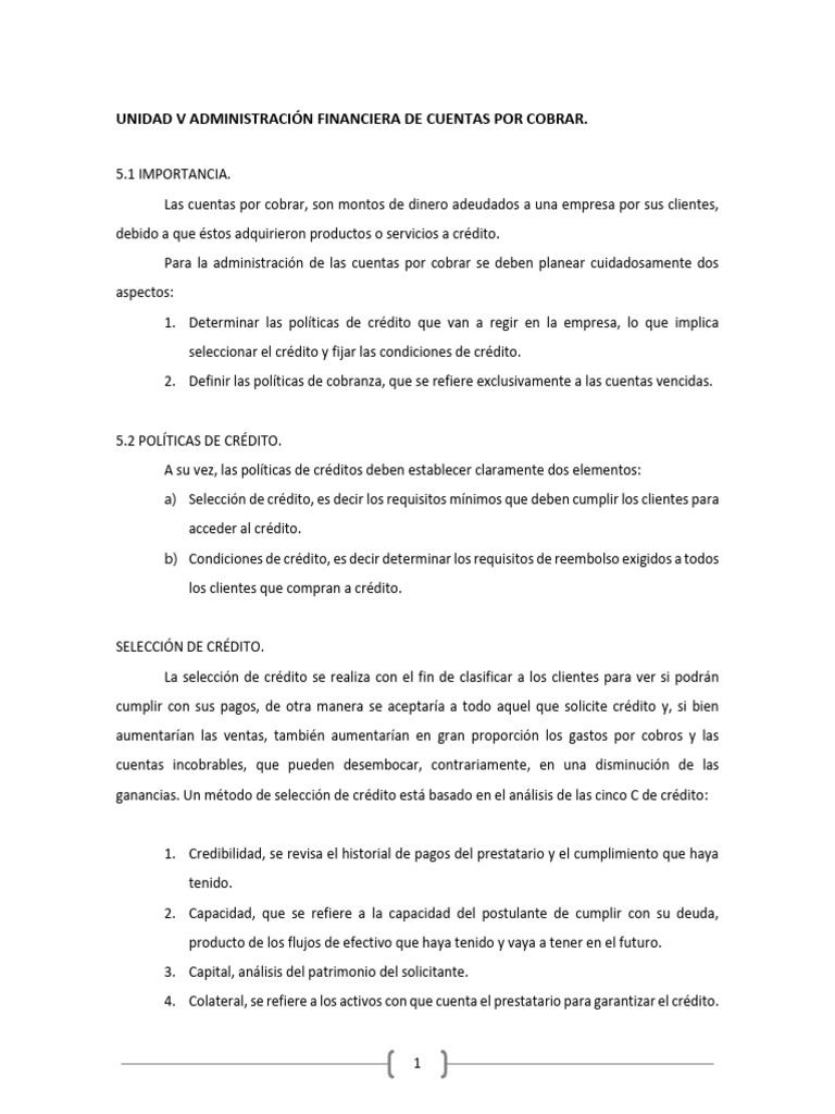 Administración de Cuentas por Cobrar | PDF | Crédito | Finanzas y dinero