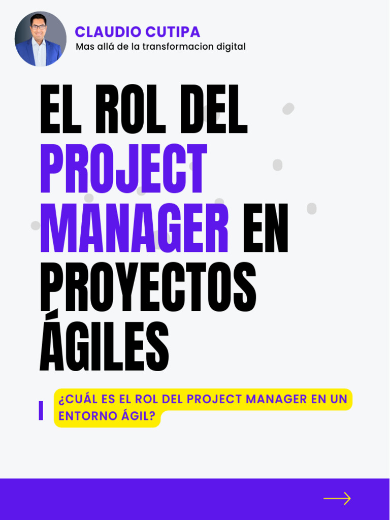 Rol del Project Manager en Agile | PDF | Business | Informática