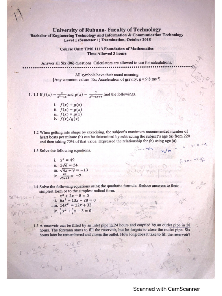 Maths 2018 | PDF