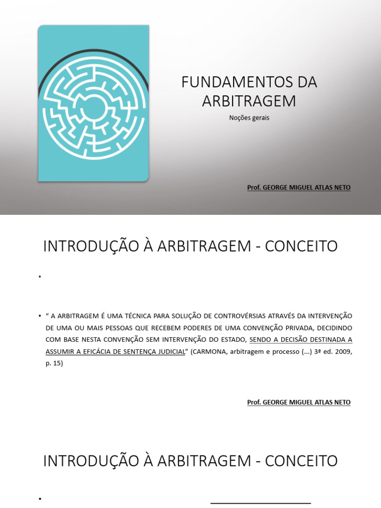 Fundamentos da Arbitragem por George Atlas | PDF | Arbitragem ...