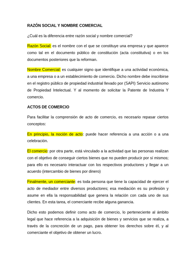Diferencias Entre Razón Social Y Nombre Comercial De Un Negocio – ZFNHO