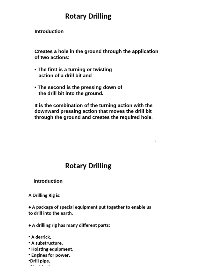 Overview of Rotary Drilling Systems | PDF | Pump | Oil Well