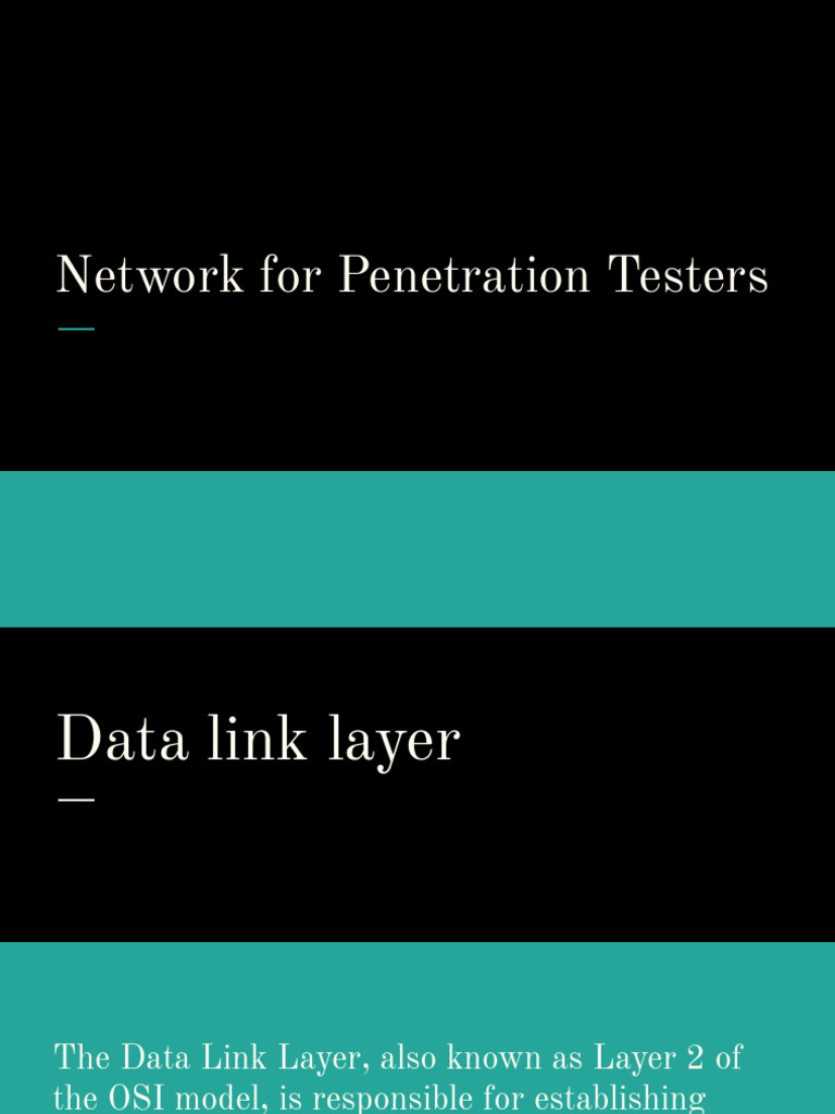 Data Link Layer and Ethernet Overview | PDF | Computer Network | Ip Address