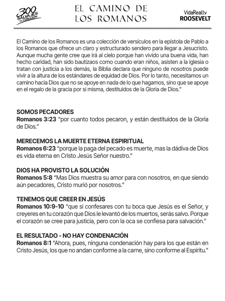 Camino de Romanos hacia la Salvación | PDF