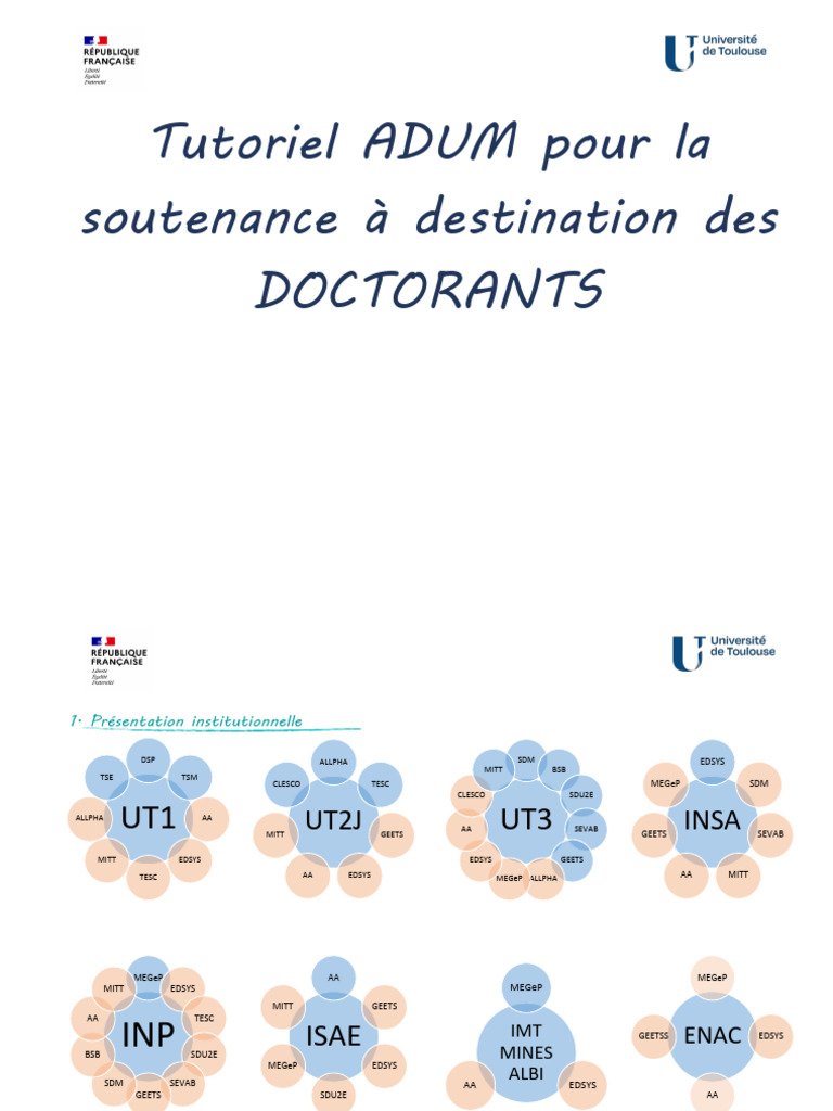 Tutoriel ADUM pour soutenance doctorale | PDF | Logiciel | Informatique
