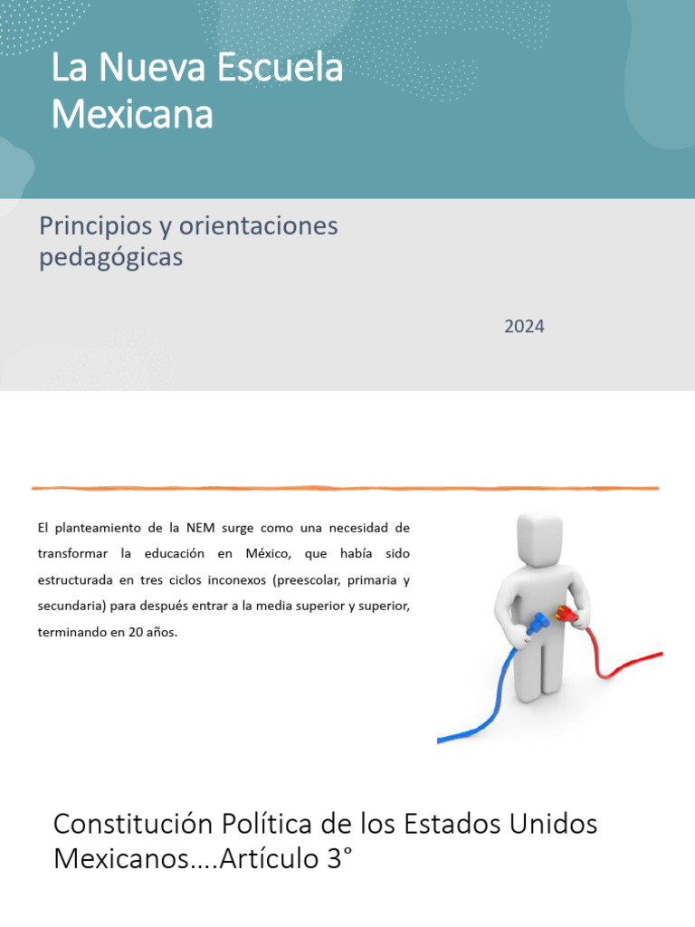 Principios de la Nueva Escuela Mexicana | PDF | Enseñando | Aprendizaje
