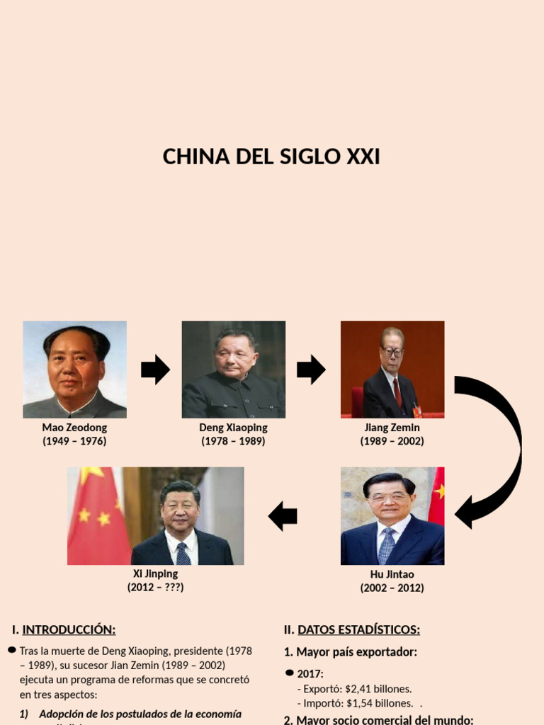 HU 4to Tema 2 - China Del Siglo XXI | PDF | China | Política mundial