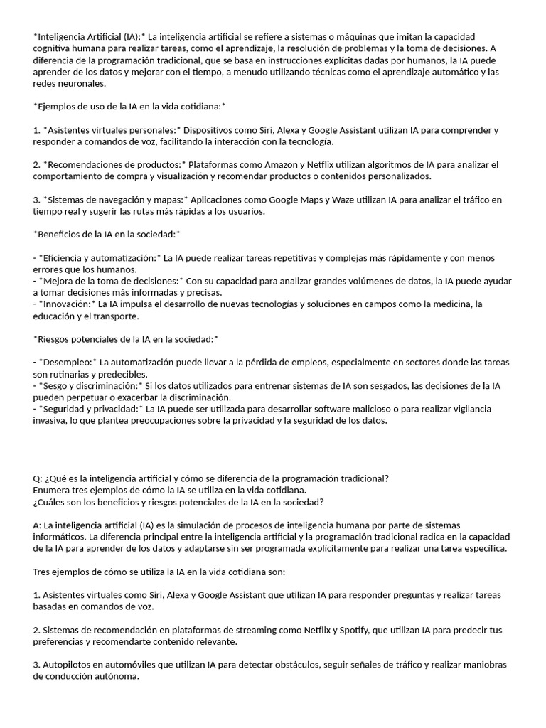 Aplicaciones y desafíos de la IA | PDF | Inteligencia artificial ...
