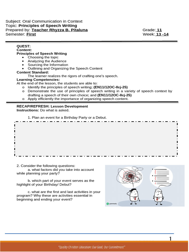 Principles of Effective Speech Writing | PDF | Waste | Waste Management