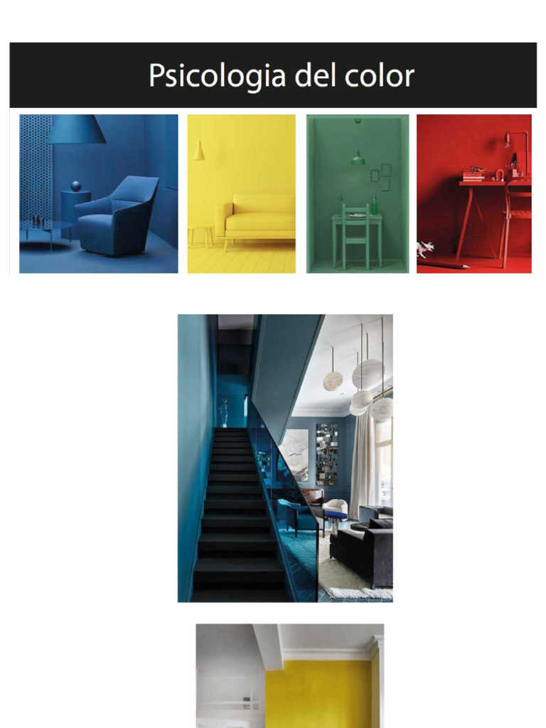 Psicología Del Color Azul y Amarillo | PDF | Color | Azul