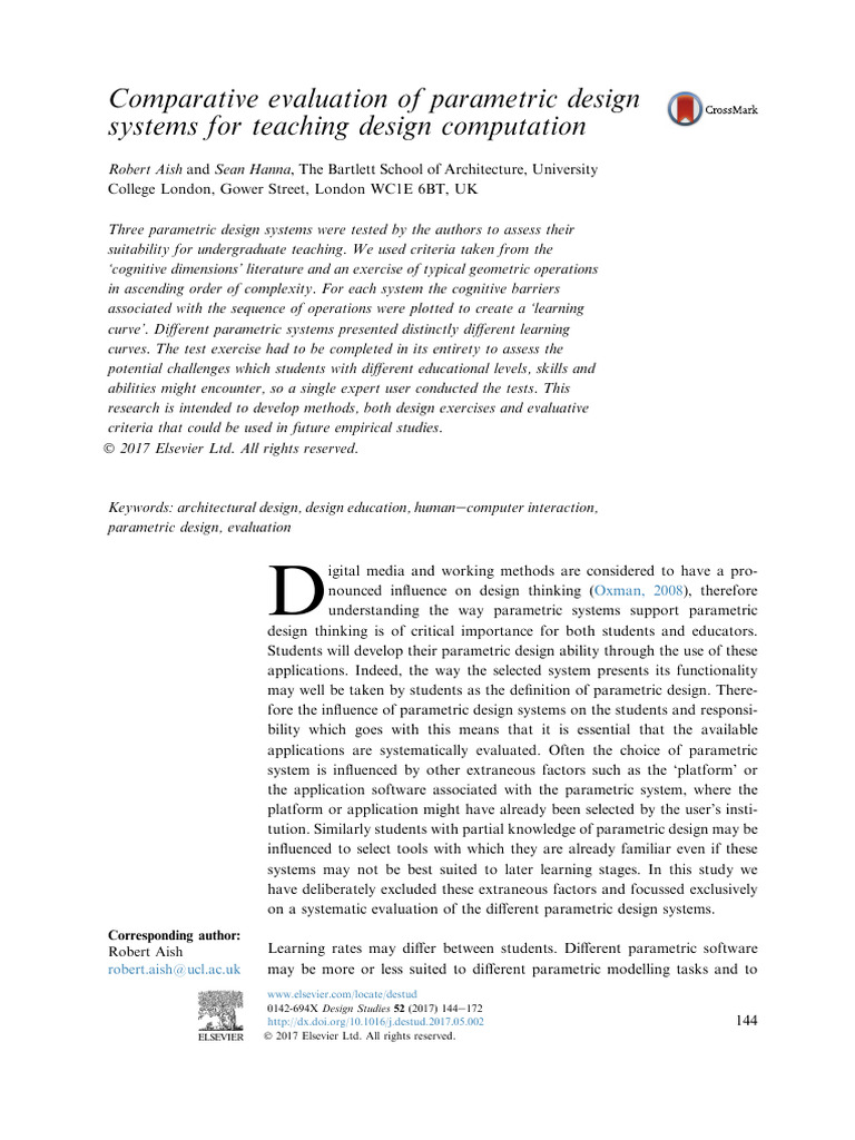 Evaluating Parametric Design Systems | PDF | System | Abstraction