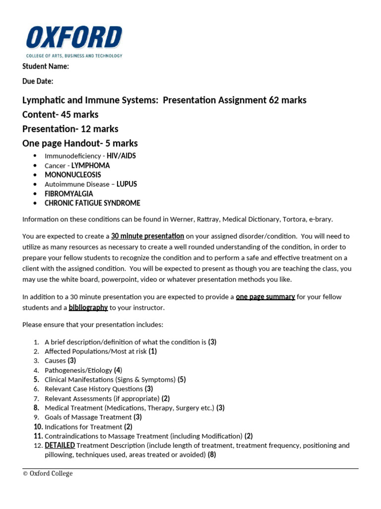 Lymphatic and Immune Systems Overview | PDF