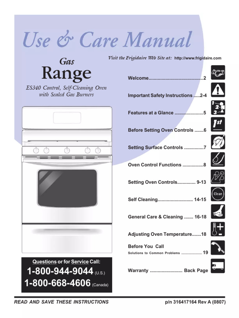ES340 Self-Cleaning Oven Manual | PDF | Computers | Technology & Engineering