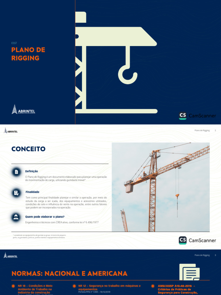 Plano de Rigging para Movimentação Segura | PDF | Guindaste (máquina ...