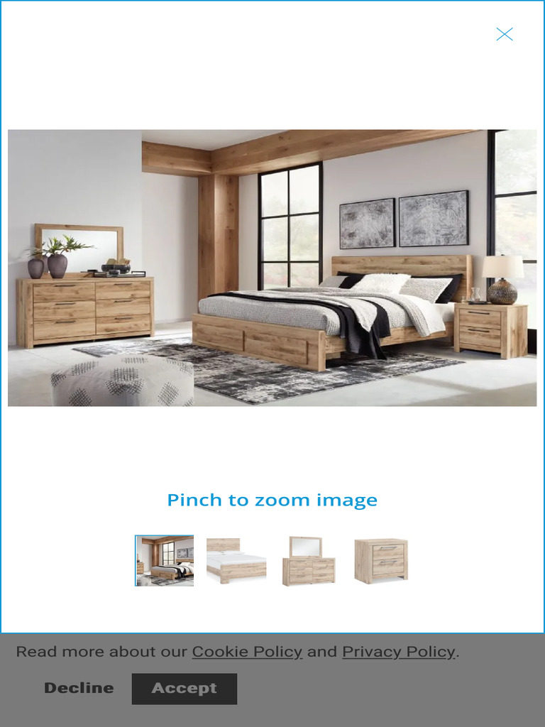 Rent Hyanna 7Piece Queen Storage Bedroom Set at RentACenter PDF