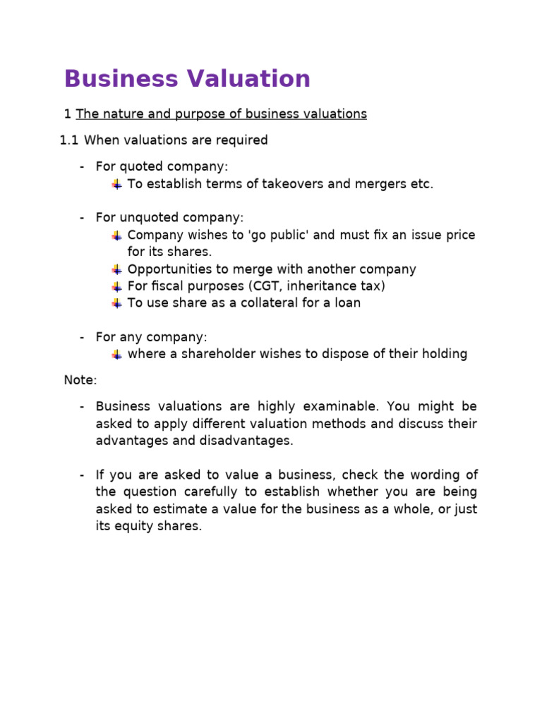 Business Valuation Methods Explained | PDF | Valuation (Finance) | Dividend