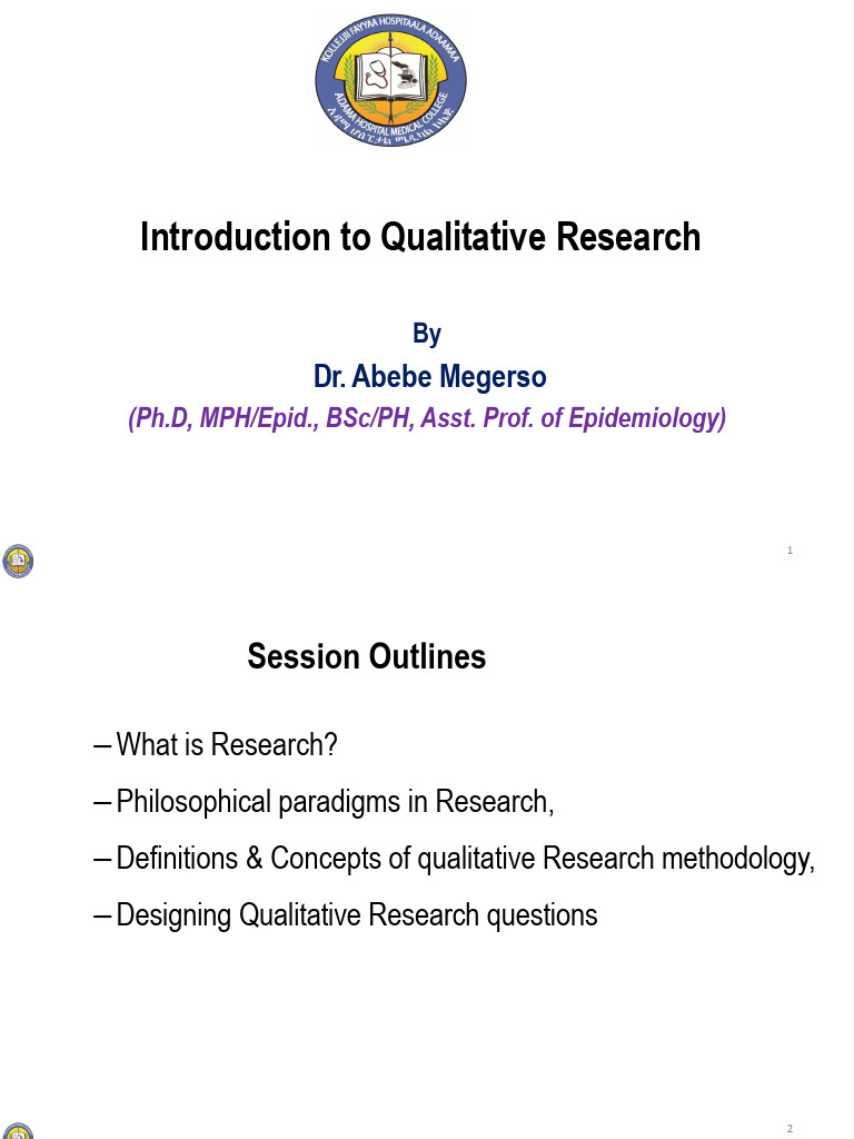 Introduction To Qualitative Research Methods | PDF | Methodology | Reality