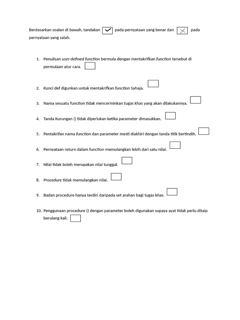 Function Dan Procedure Latihan | PDF