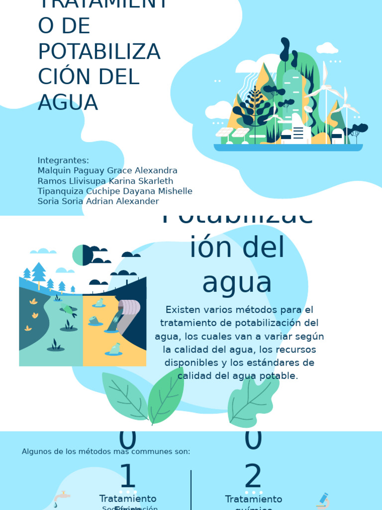 Proceso de Potabilización del Agua | PDF | Tratamiento de aguas ...
