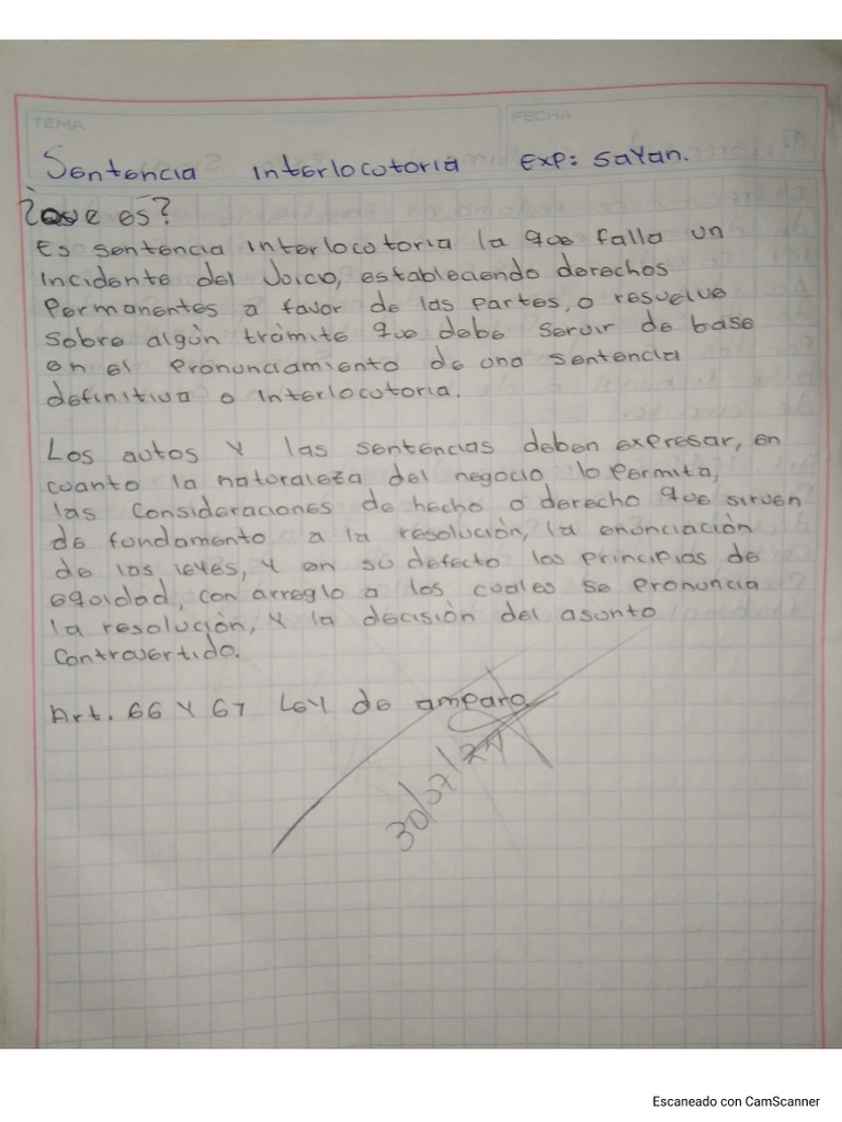 Sentencia Interlocutoria | PDF