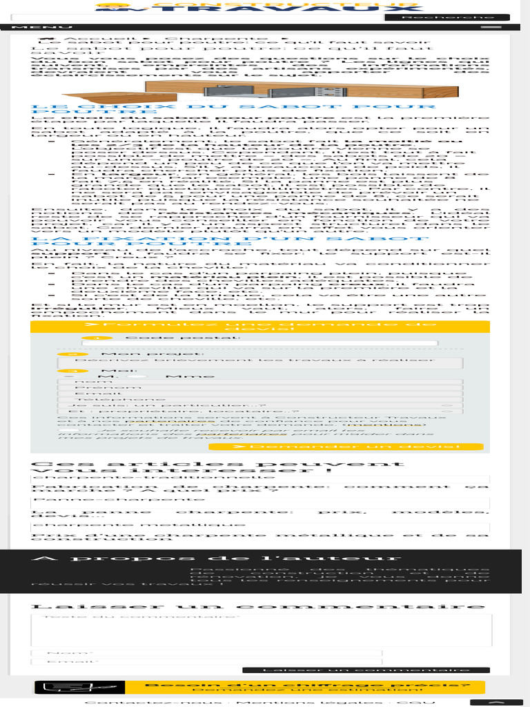 Fixation de sabots dans parpaing creux PDF Droit Maison et jardin — free download