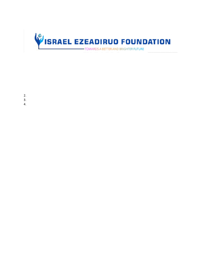 Israelezefoundation Application Form | PDF | Government And Personhood ...