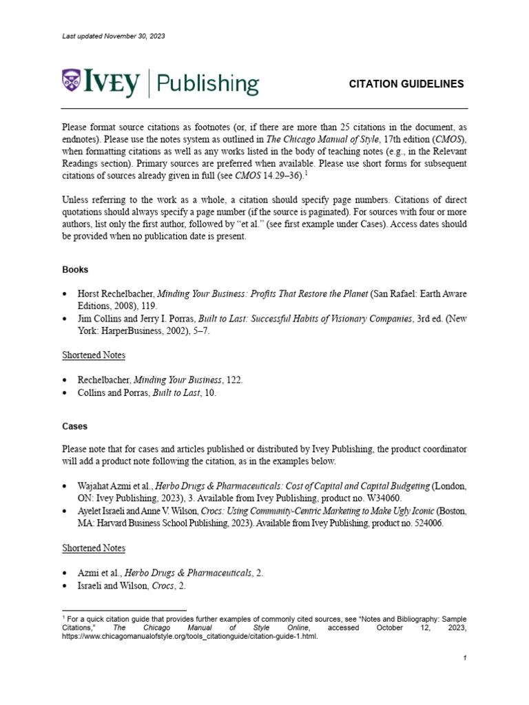 Citation Guidelines Pdf Citation Publishing