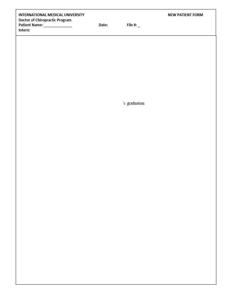 Sample 4 Case Write Up - 1 | PDF | Chiropractic | Neck