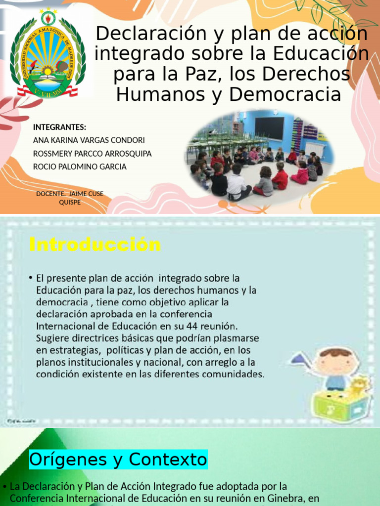 Educación para la Paz y Derechos Humanos | PDF | Derechos humanos ...