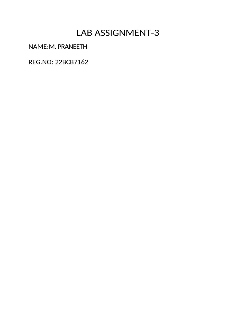 22bcb7162 ML Assignement3 | PDF