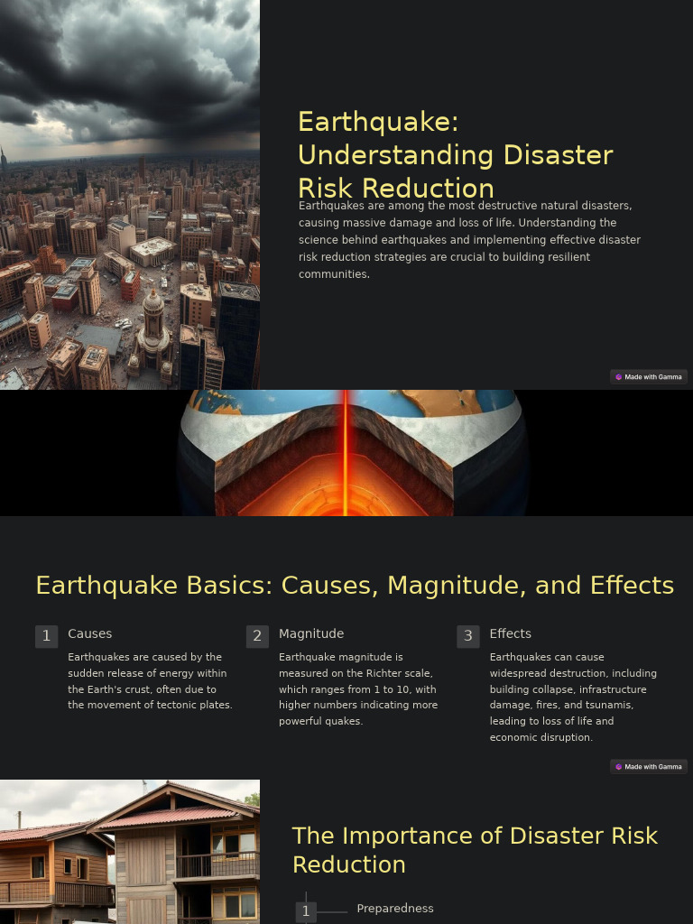 Earthquake Risk Reduction Strategies | PDF | Earthquakes | Emergency ...