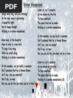 Winter Wonderland Lyrics | PDF | Poetry