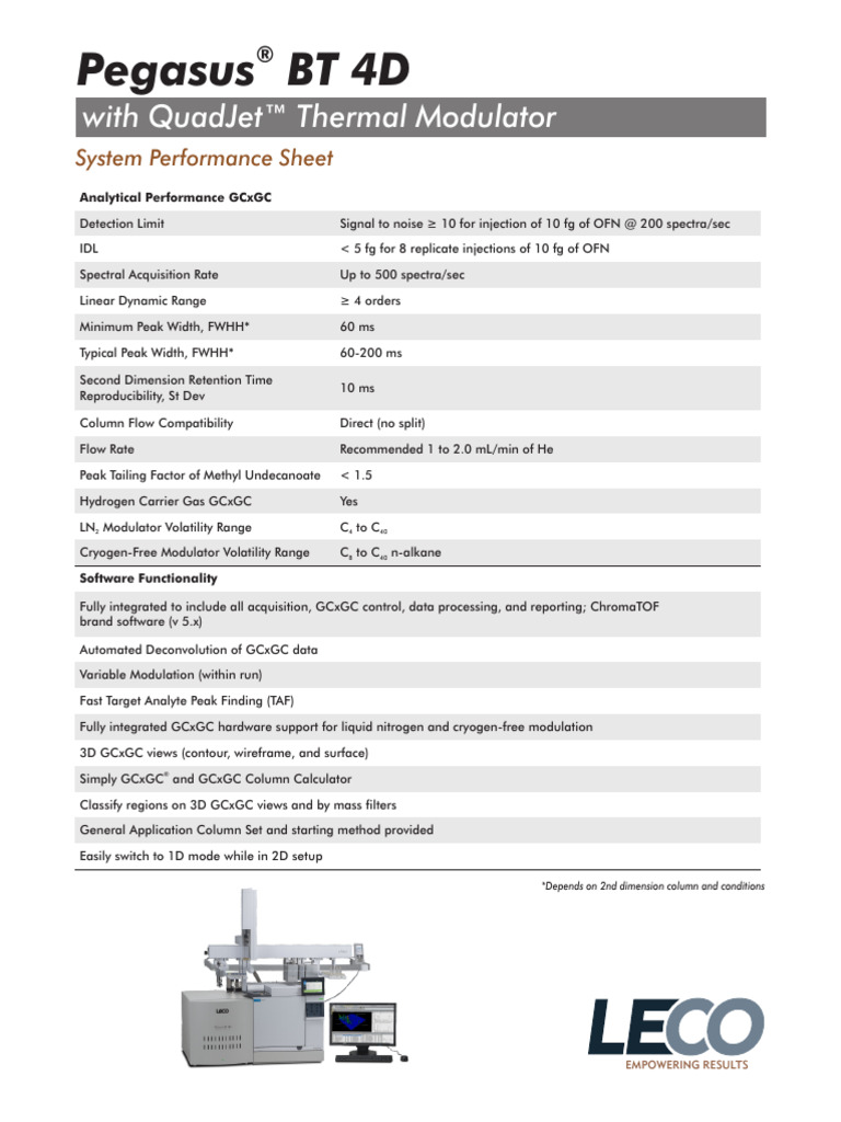Sep Sci Pegasus BT 4D Spec 209-300-002 | PDF | Telecommunications ...