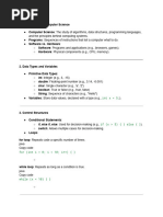 Computer Science Notes | PDF